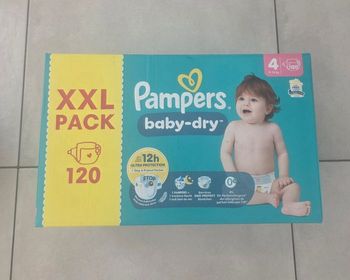 Pack couches pampers baby dry plusieurs tailles dispo destockage