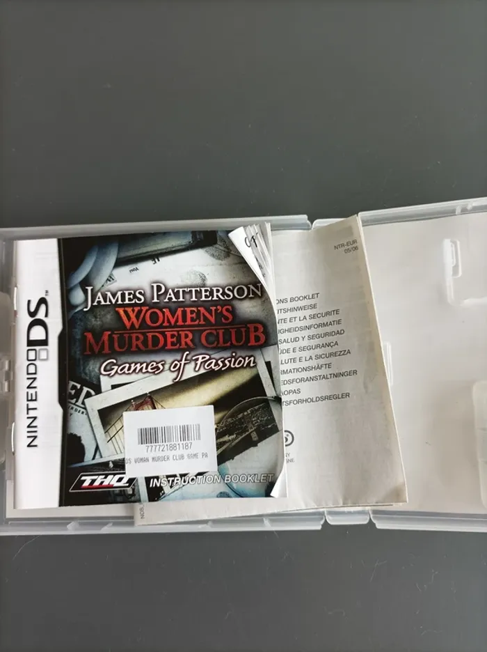Jeu vidéo James Patterson Women's Murder Club Games of passion Nintendo DS - photo numéro 4
