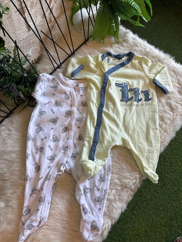 Lot de deux pyjamas 0 - 1 mois
