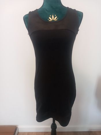 Robe moulante noire Cache Cache