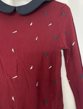 haut femme bordeaux
