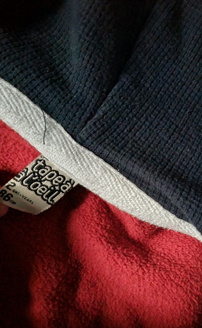 Gilet zippé rouge 2ans - photo numéro 4