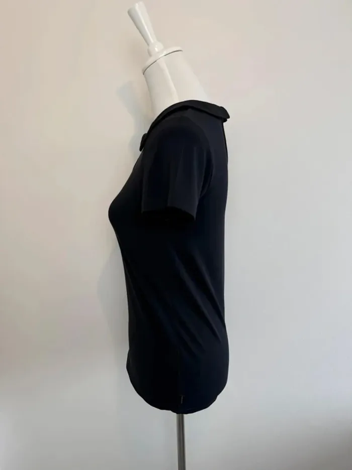 Blouse femme Mer du Nord noire taille XS col claudine parfait état - photo numéro 3