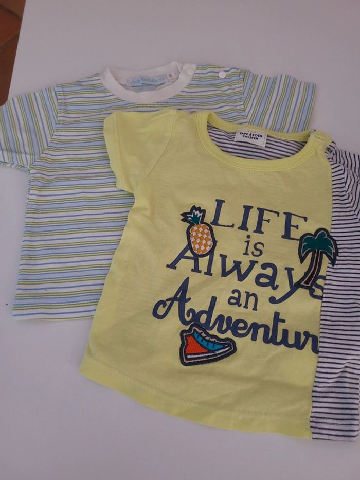 Lot tee shirts 3 mois