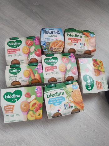 Lot repas complet bébé 8 mois 