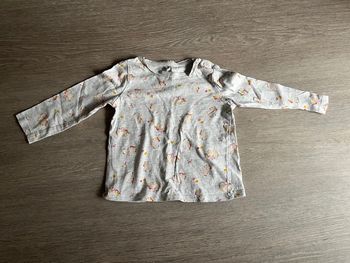 Tee shirt manches longues « licorne » in extenso 92 cm