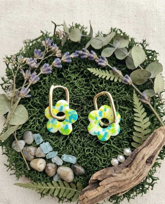 Boucles d’oreilles "Printemps Pop" - photo numéro 1