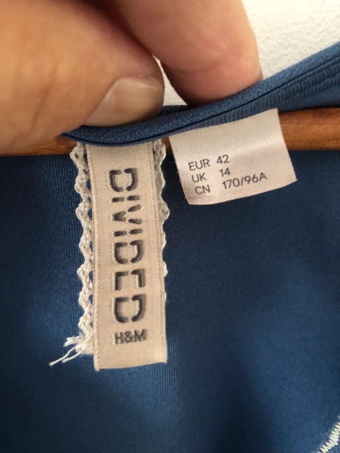 Robe H&M bleu et blanc - photo numéro 4