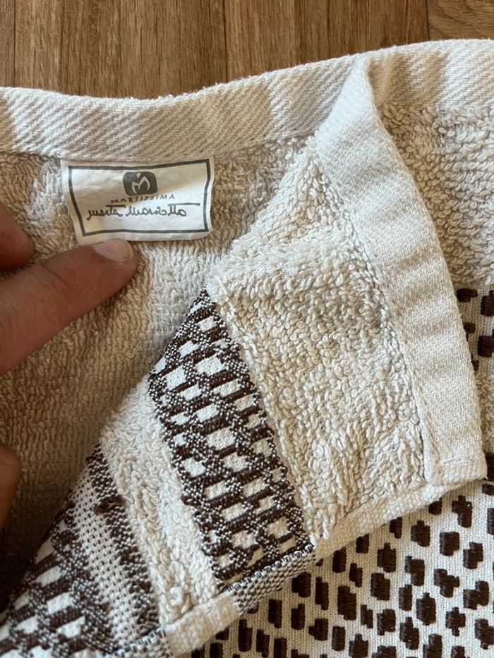 Serviette de bain beige 95x48cm Martissima - photo numéro 4