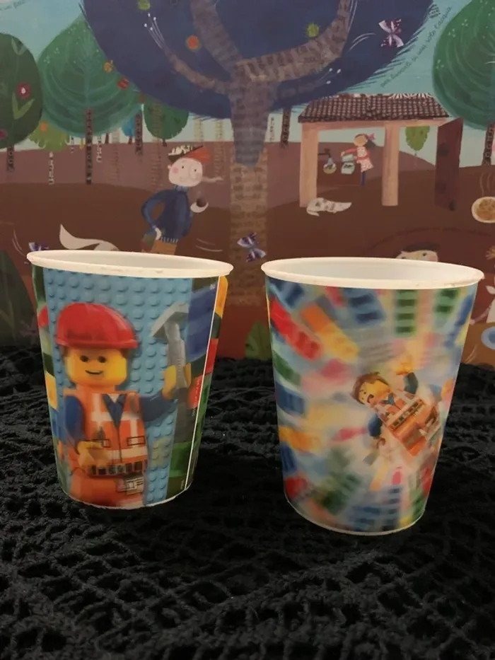 Lot de 8 gobelets lenticulaires - photo numéro 2