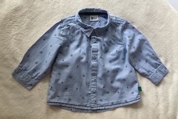 chemise manches longues garçon 6 mois