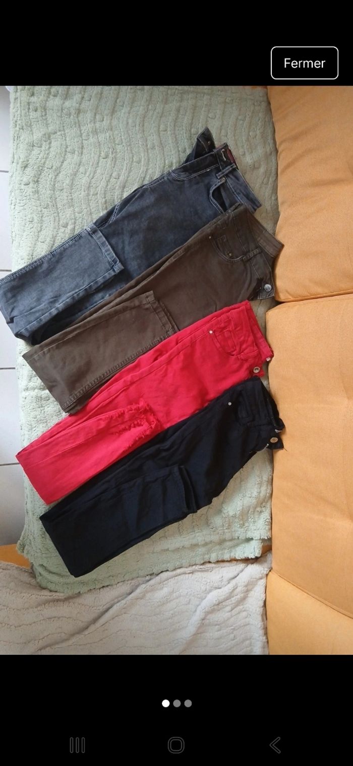 Lot de 4 jeans femme