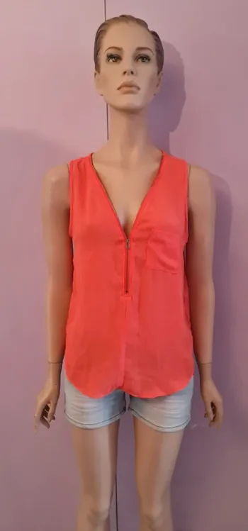 Débardeur femme couleur corail