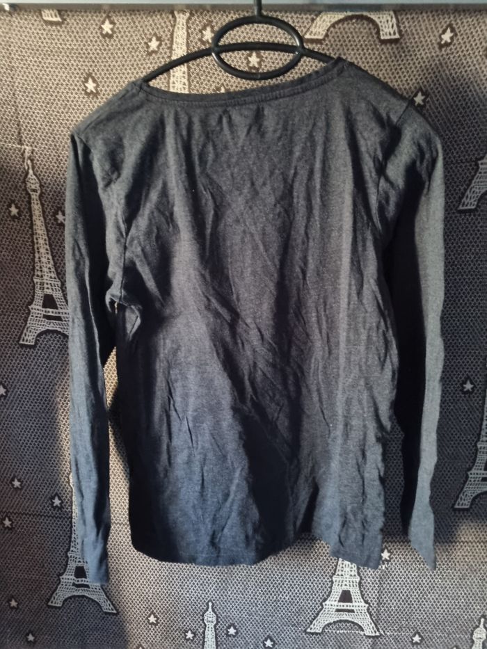 T-shirt manches longues imprimée taille S 16ans - photo numéro 4