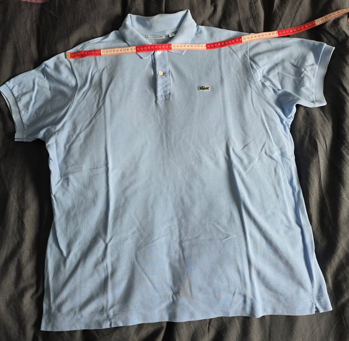 Polo Lacoste bleu/violet 3XL - photo numéro 7