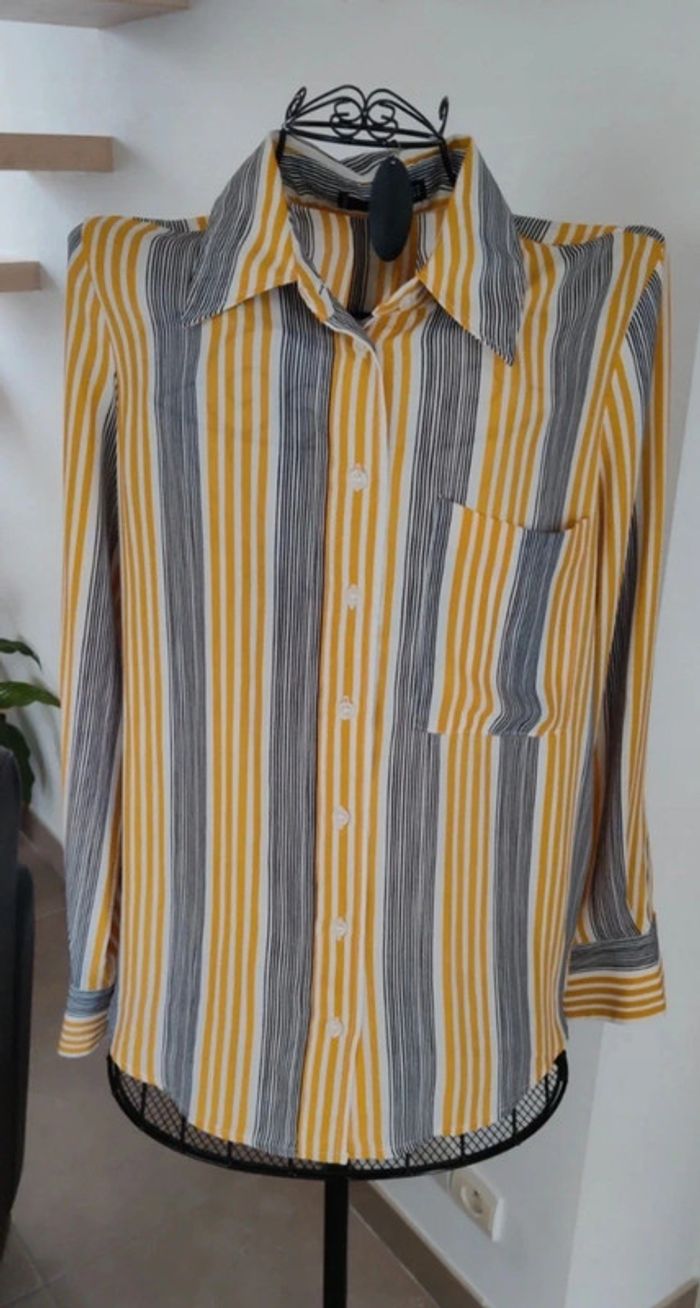 Chemise rayée Mango