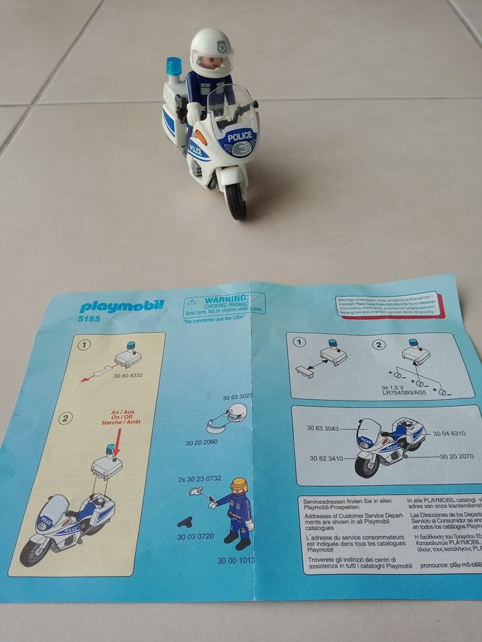 Playmobil Policier à moto - photo numéro 5