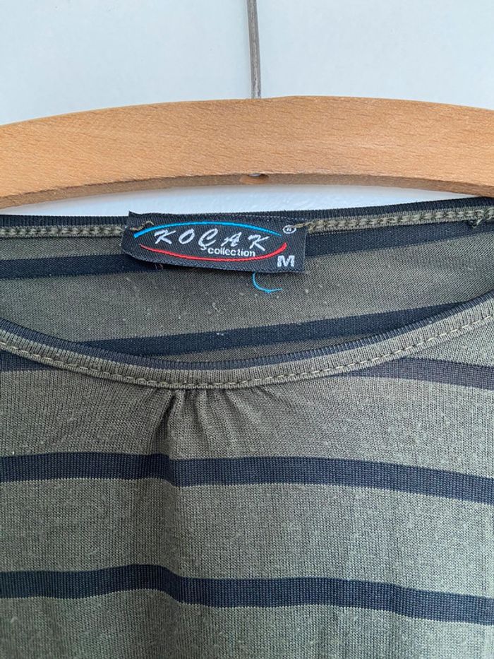 Blouse manches longues rayée - photo numéro 2