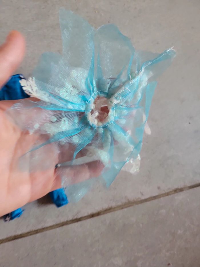 Lot vêtement pantalon et jupe bleu pour poupée - photo numéro 4