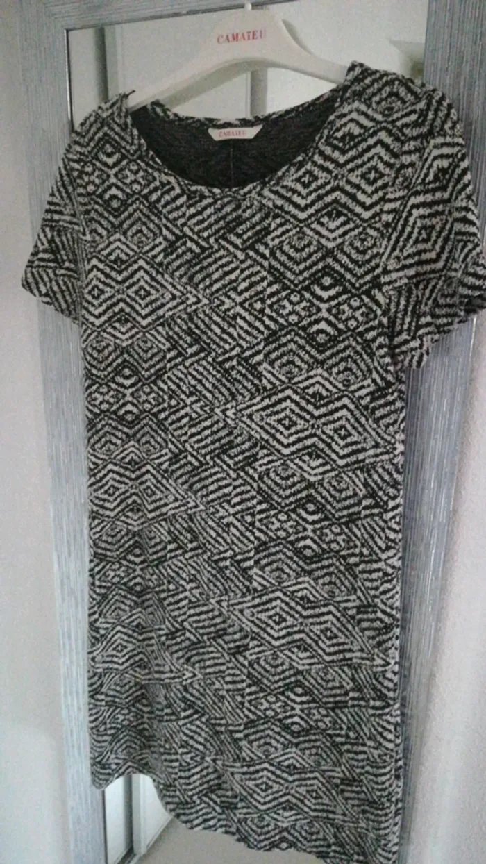 Robe Camaïeu noire blanche t36