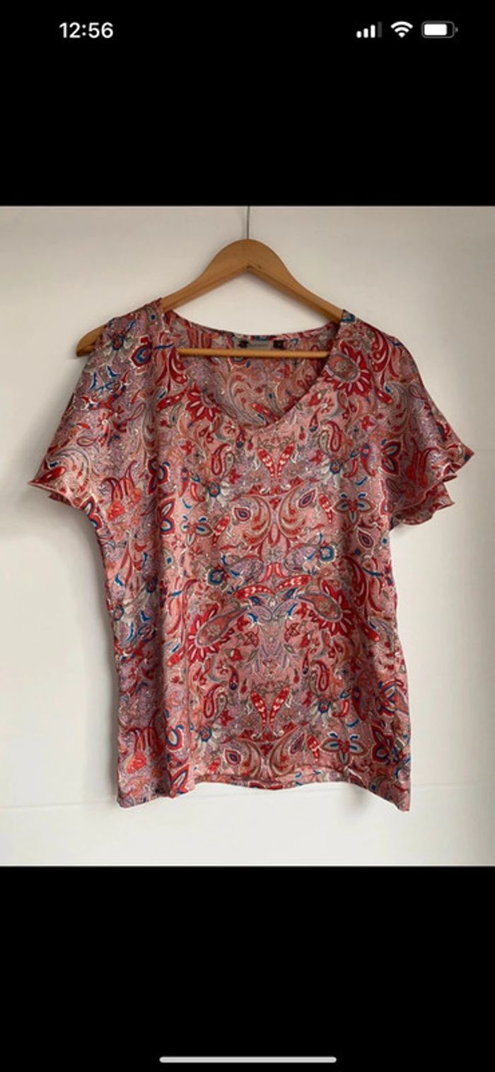 Blouse motif cachemire