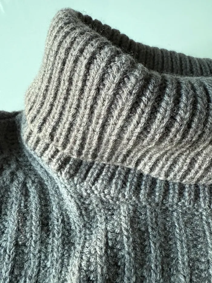 Pull col roulé IRO gris souris - photo numéro 5
