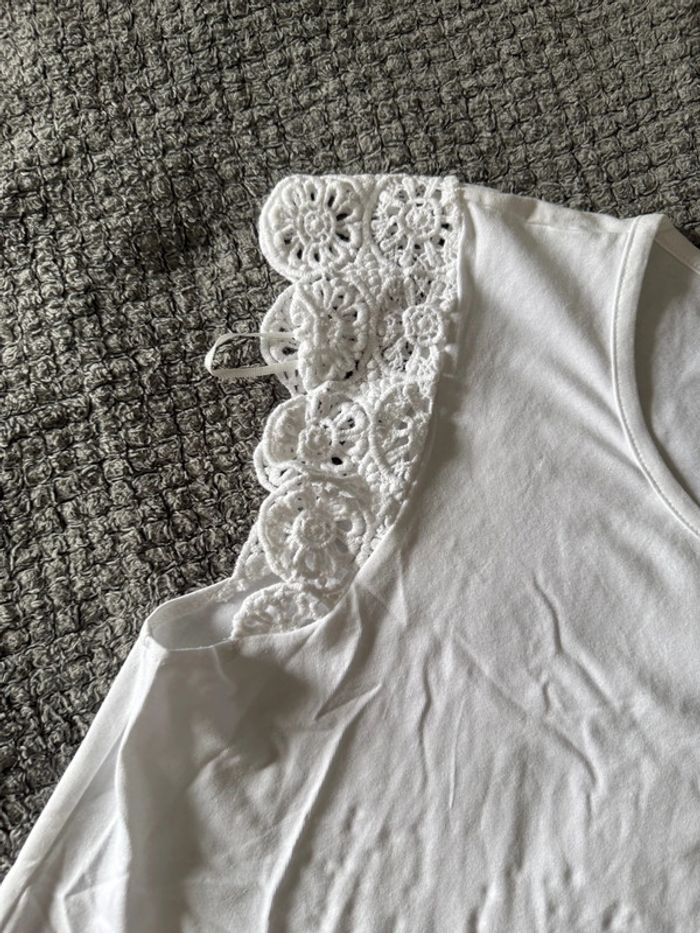 T-shirt manche courte en dentelle (38) - photo numéro 3
