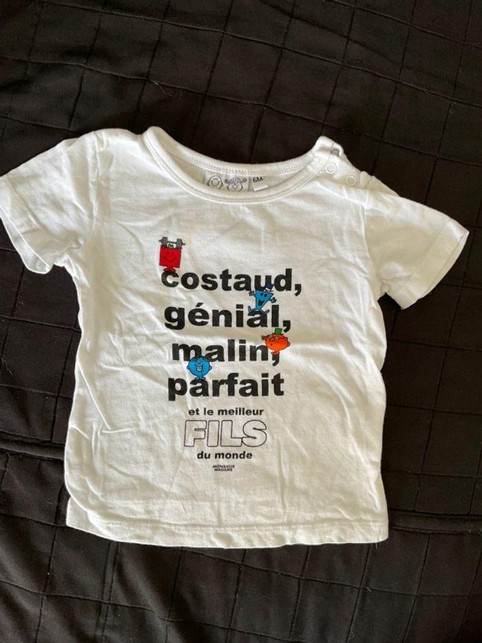 Tee shirt « monsieur madame » 6 mois