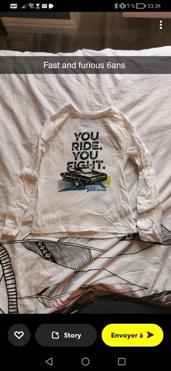 T-shirt manche longue sweet pull fast and furious