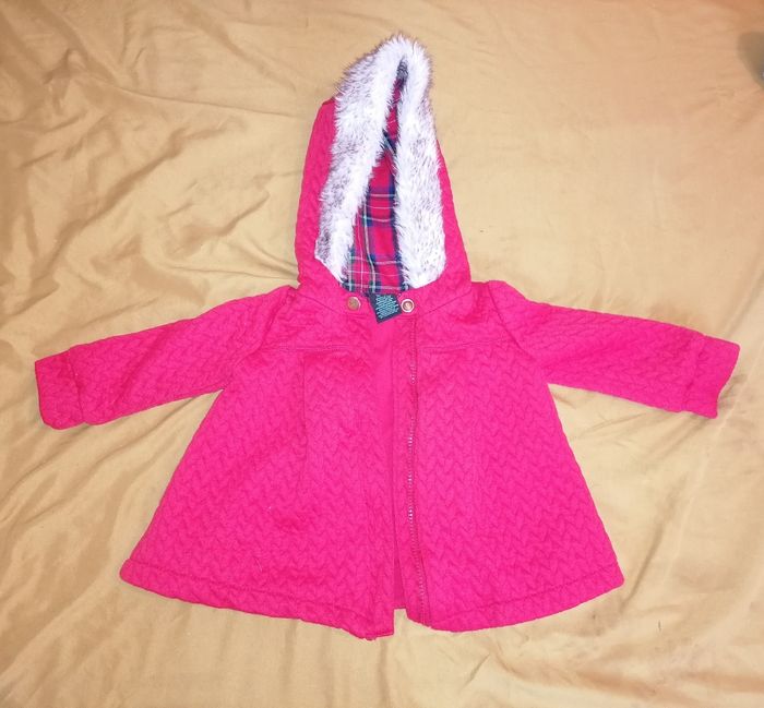 Manteau rouge 9-12 mois - photo numéro 2