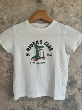 T shirt blanc manches courtes Kiabi