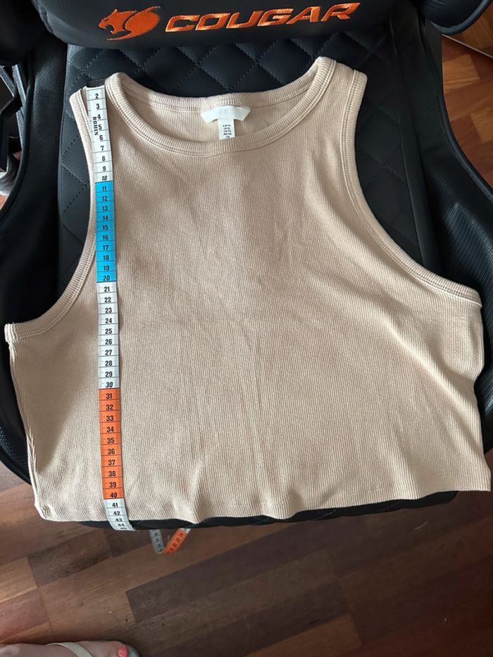 H&M Crop-top beige - photo numéro 4