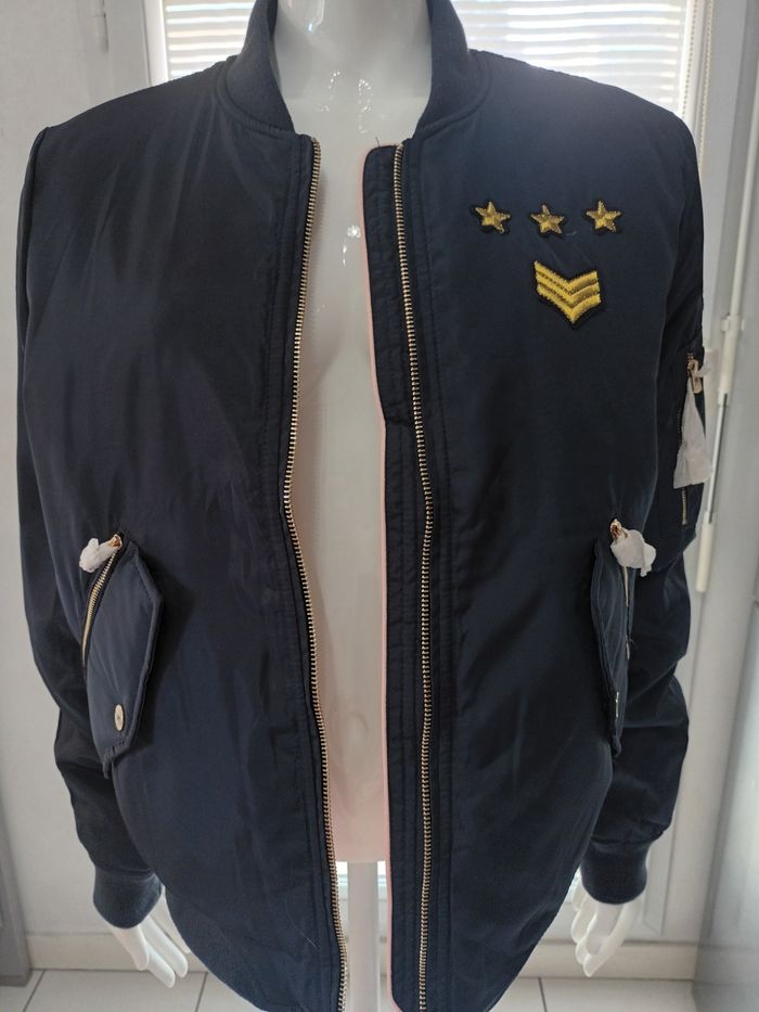 Bombers AVIREX neuf Bleu marine taille l - photo numéro 6