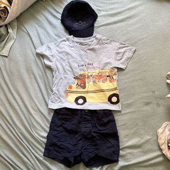 Ensemble bleu bébé garçon 6 mois