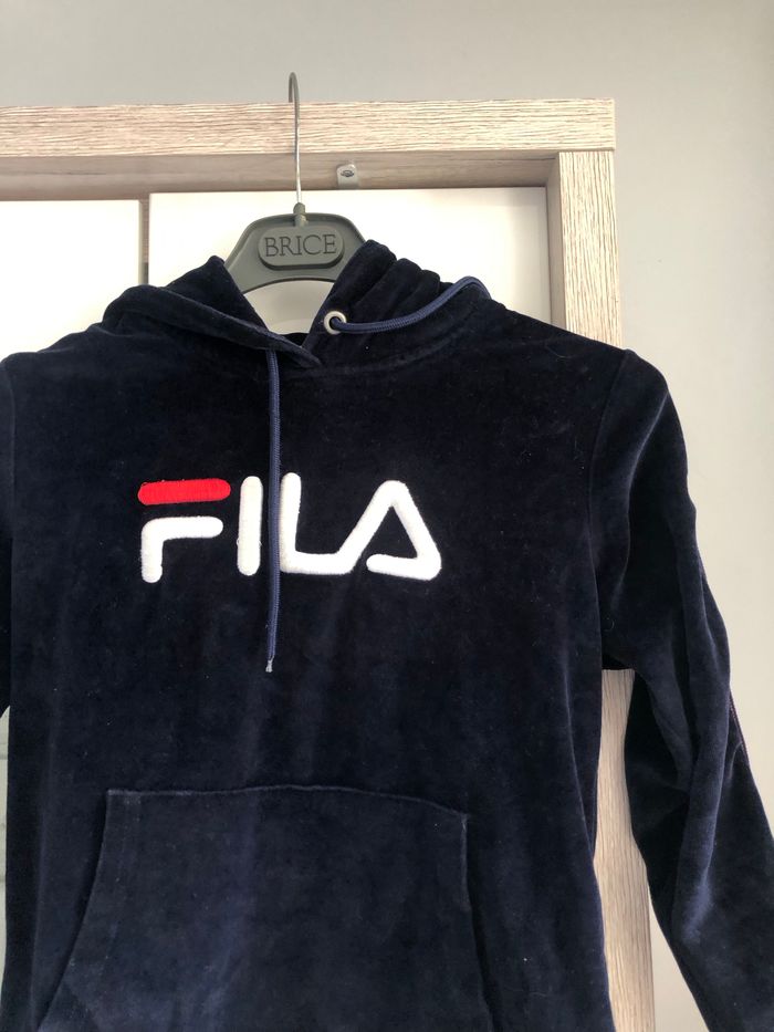 Sweat bleu fila XS - photo numéro 3