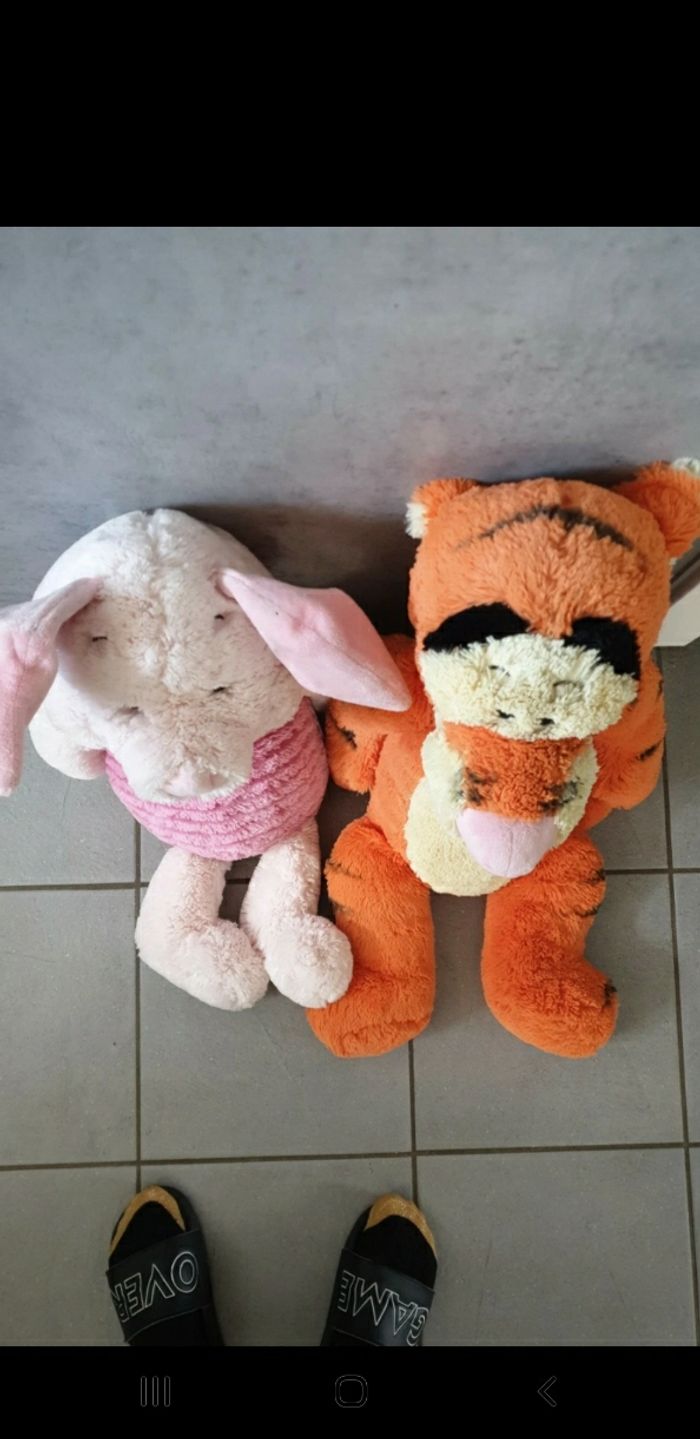 2 peluche géantes Disney porcinet tigrou - photo numéro 3