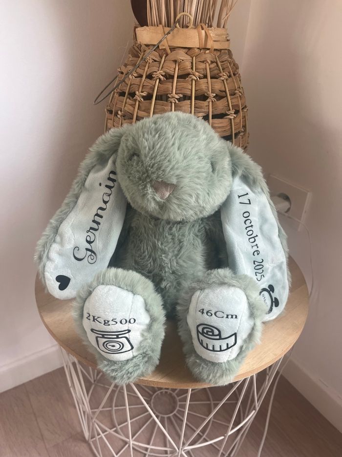 Lapin peluche personnalisée