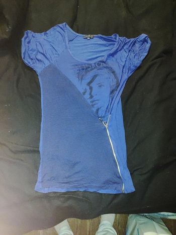 Tee-shirt bleu Kiabi