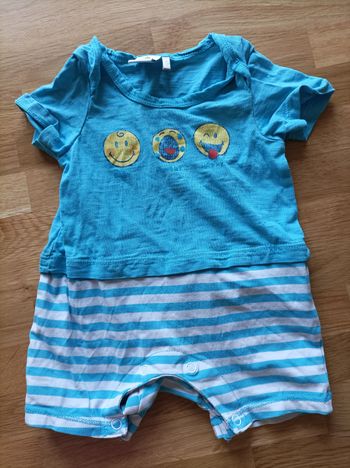 Combi-short 9 mois smiley