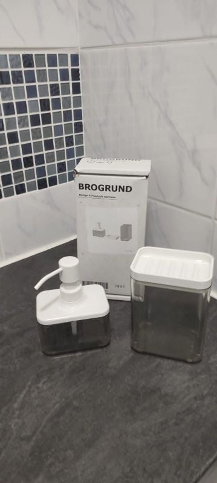Accessoires salle de bain 3 pièces ikea