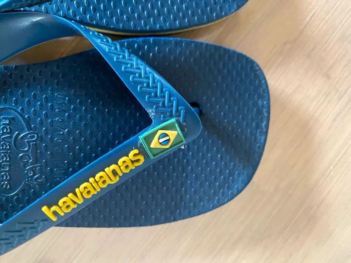 Tongs Havaianas baby bleue taille 25 / 26 - photo numéro 10