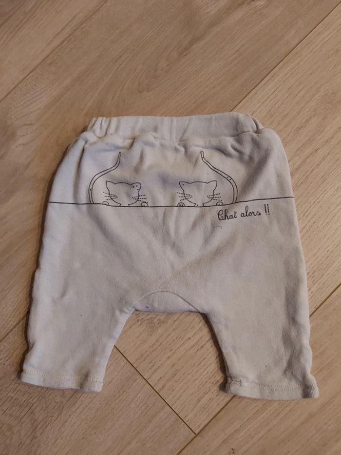 Pantalon mixte fille/garçon P'tit Bisou 3 mois (78) - photo numéro 3
