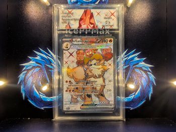 Arcanin EX 224/198 Écarlate et Violet Gradé 9 Miss Print Collectaura 
