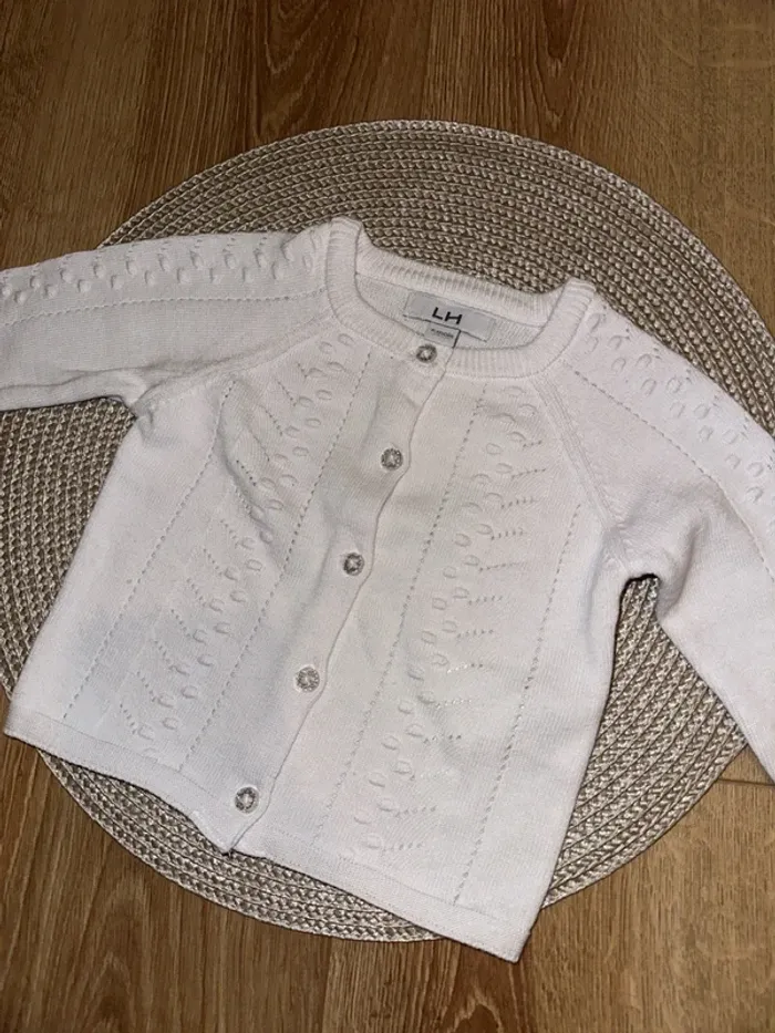 Gilet en petite laine - 6 mois - photo numéro 2