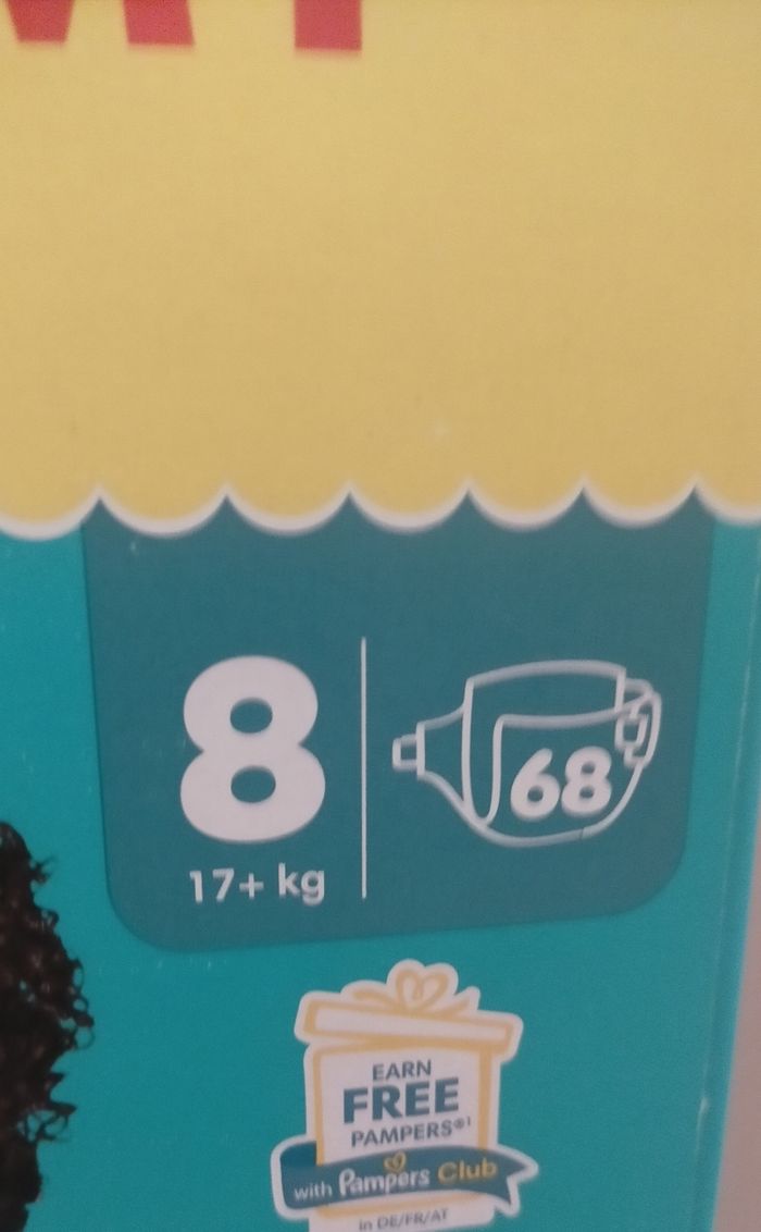 Lot couches Pampers baby dry taille 8 - photo numéro 2