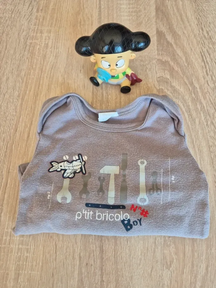 Bodie manche longue 12 mois petit bricoleur
