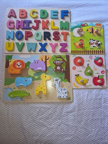 Puzzles en bois d'apprentissage