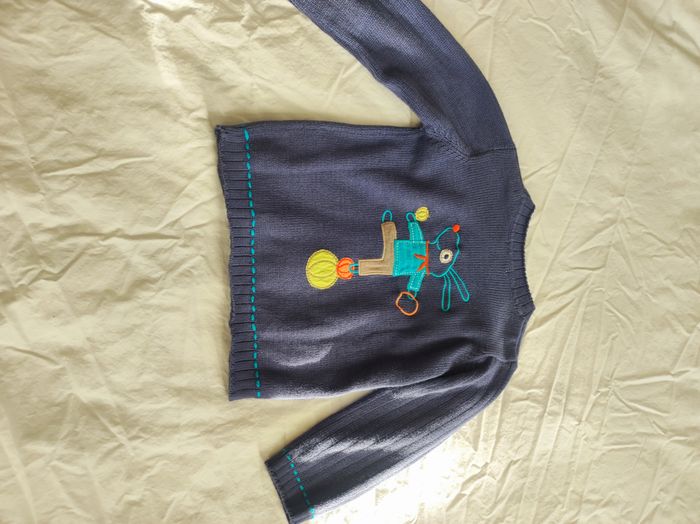 Gilet bleu garçon - Taille 18 mois / 81 - Du pareil au même - Neuf - photo numéro 5