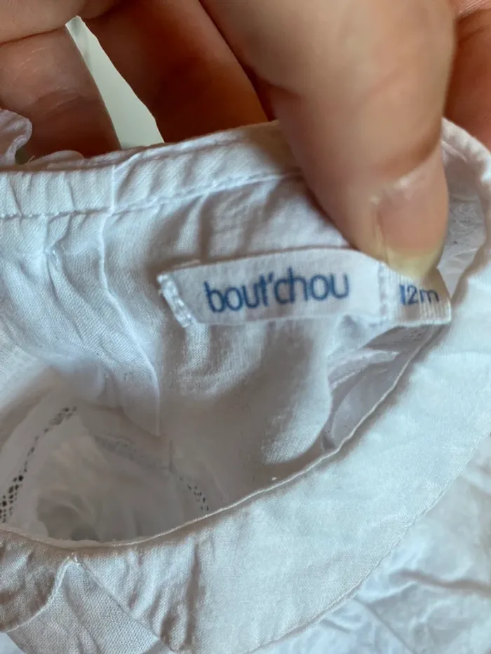 Blouse blanche col Claudine bout’chou - photo numéro 7