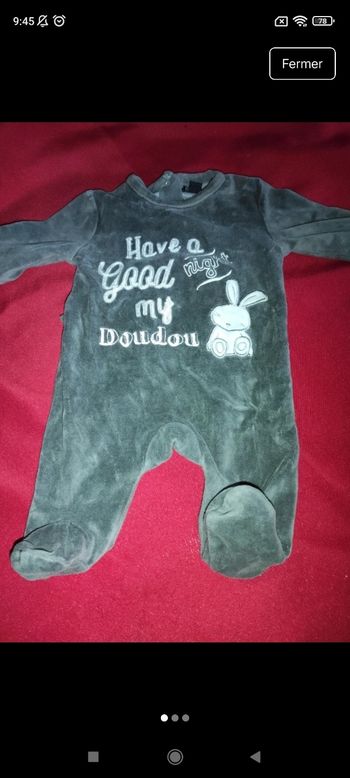 Pyjama bébé e12